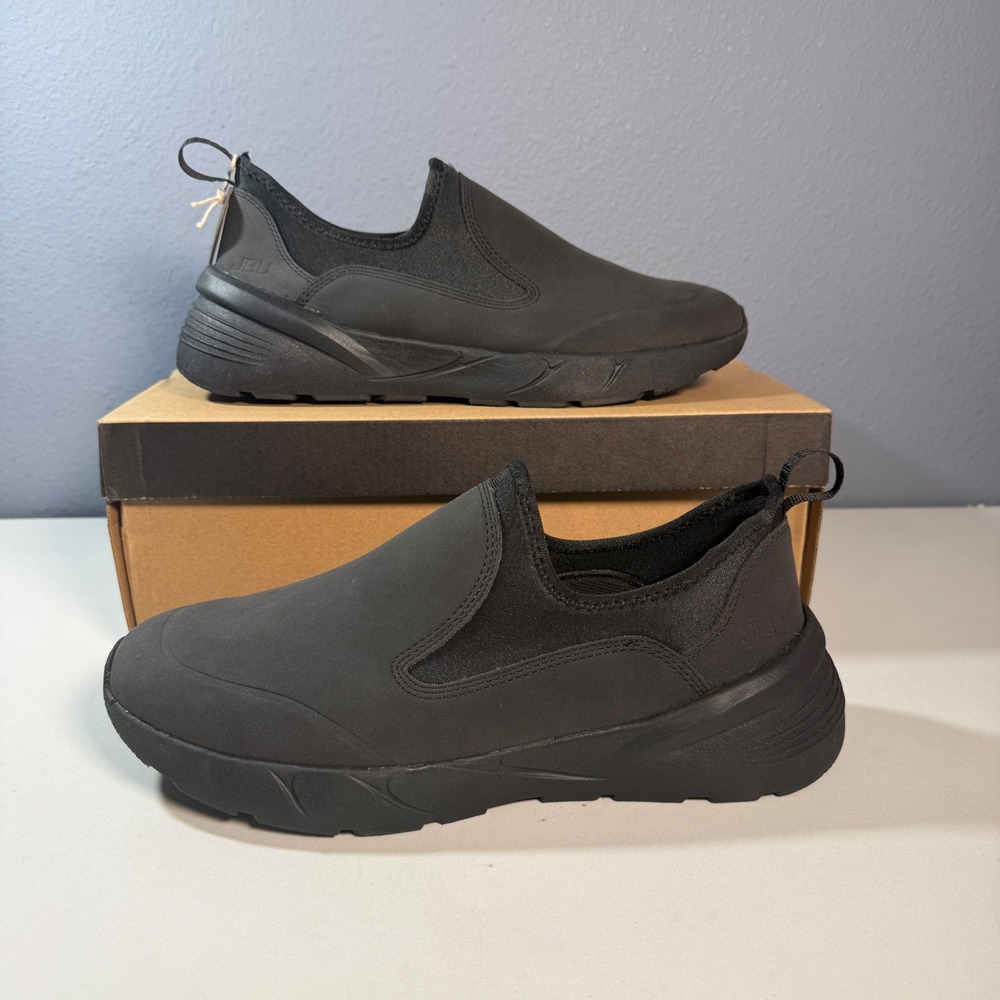 JBU‎ Darren Slip On Sneakers Mens Size 8 Black NEW  Casual Athletic Shoes